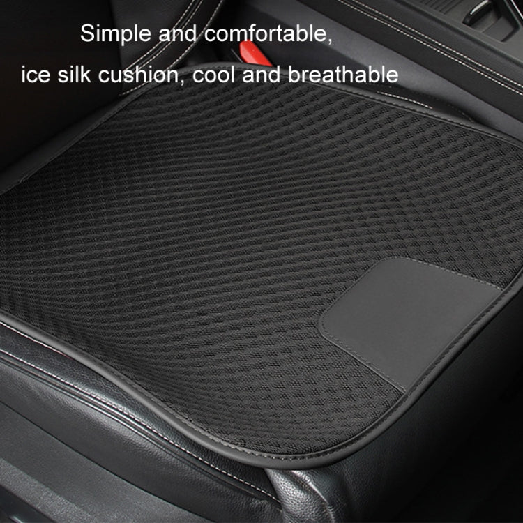 Car Seat Without Backrest Ice Silk Cushion(Claret)