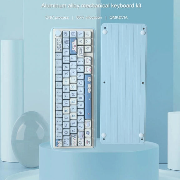 66 Keys 5-sided Heat Rise PBT Personalized Keycaps(Green)