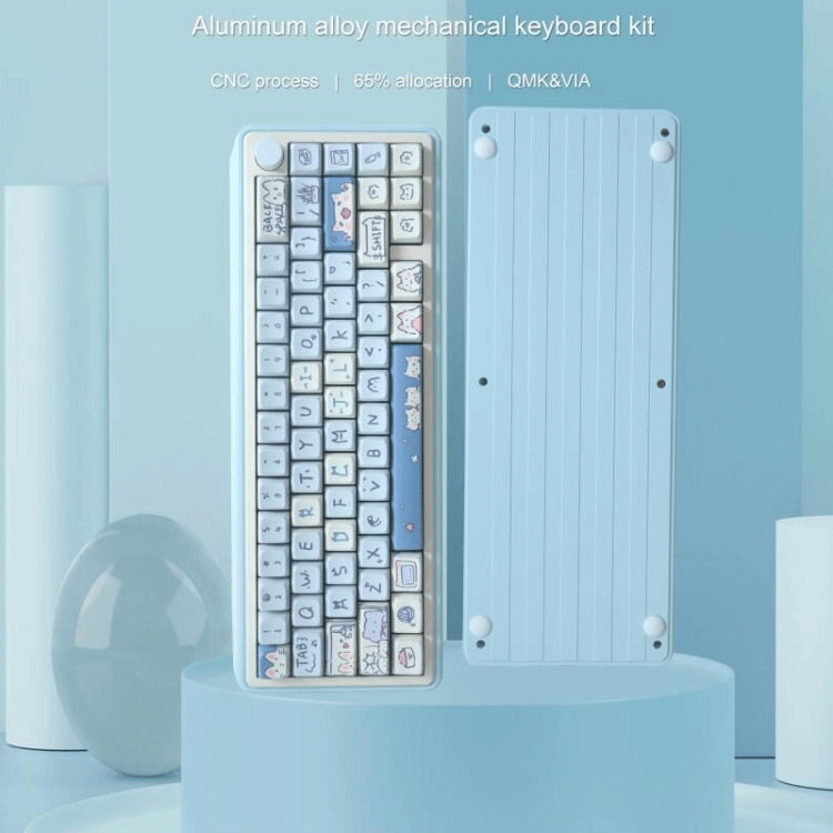 66 Keys 5-sided Heat Rise PBT Personalized Keycaps(Green)