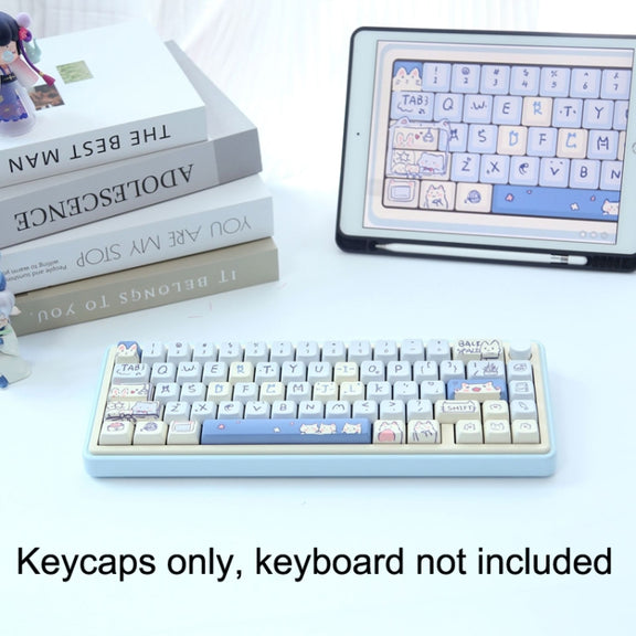 66 Keys 5-sided Heat Rise PBT Personalized Keycaps(Green)