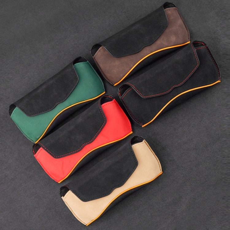 Car Sun Visor Multifunctional Glasses Case Card Storage Bracket(Red)