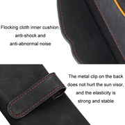 Car Sun Visor Multifunctional Glasses Case Card Storage Bracket(Red)