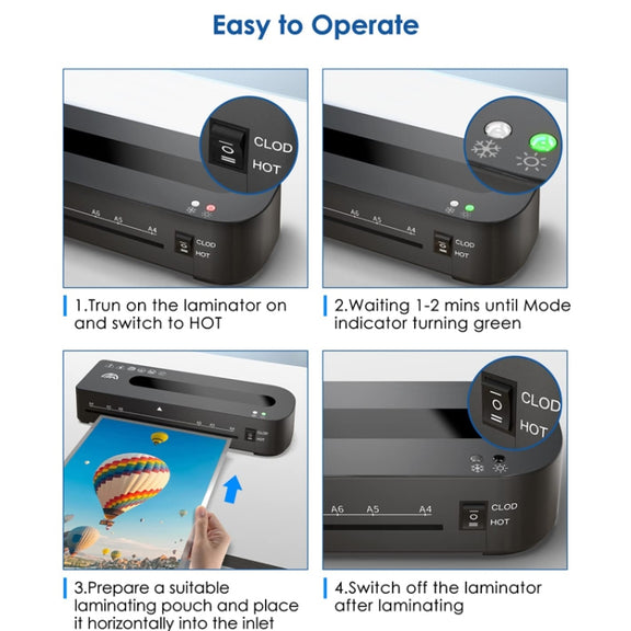 FN333  A4 Photo Laminating Machine With Hot And Cold Mode(220V EU Plug)