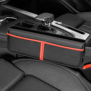 Leather Car Seat Gap Multifunctional Storage Box(Black)