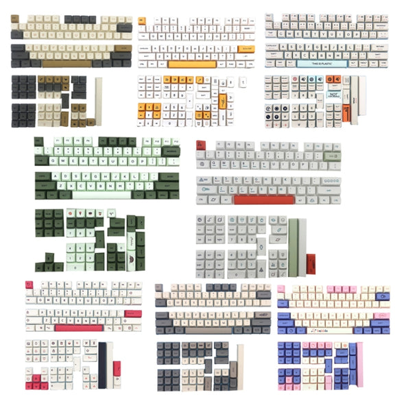 Plastic 128 Keys Sublimation Mechanical Keyboard PBT Keycaps