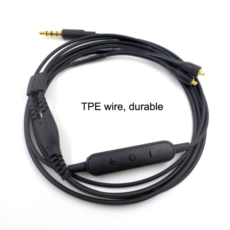 For Shure SE215+ MMCX Interface Audio Headphone Cable With Wire Control and Call Function