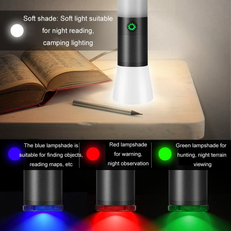 Outdoor Strong Laser Flashlight Telescopic Focus Warning Lighting(H20)