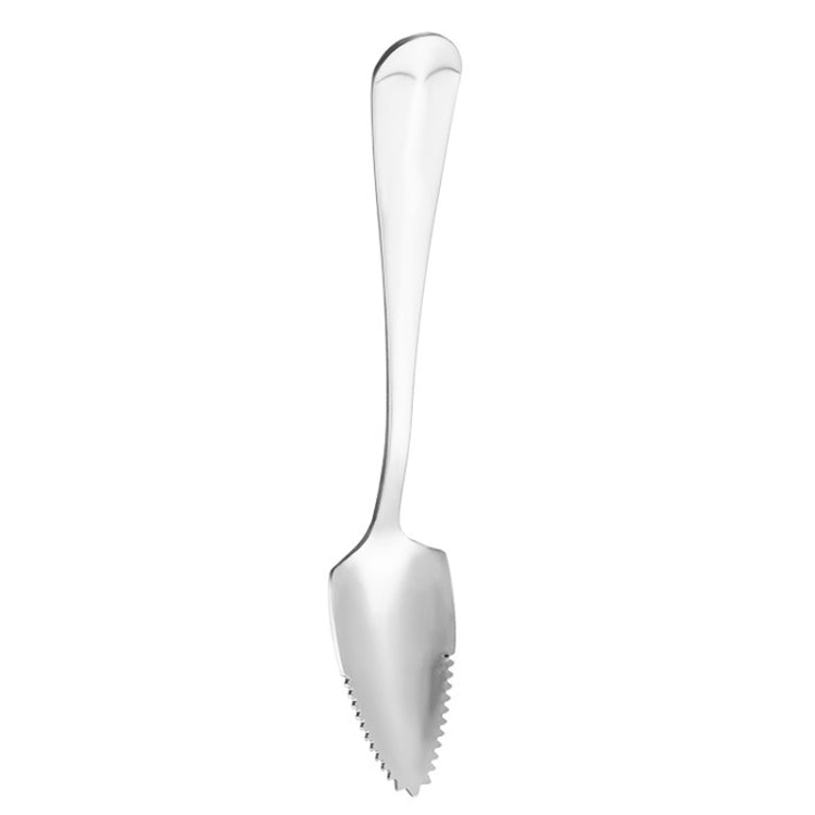 Stainless Steel Scraper Spoon Fruit Grapefruit Spoon Baby Digging Ball Spoon, Color: Silver
