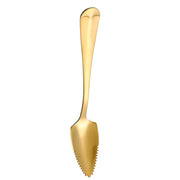 Stainless Steel Scraper Spoon Fruit Grapefruit Spoon Baby Digging Ball Spoon, Color: Gold