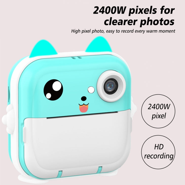 Children Instant Camera Mini Thermal HD Printer Video Photo Digital Camera, Spec: 16G  Pink