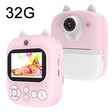1200W Pixel  2.4 Inch Display Children Print Instant Camera 32G+Card Reader  Pink - Children Cameras by PMC TechLife | Online Shopping South Africa | PMC TechLife | Buy Now Pay Later Mobicred