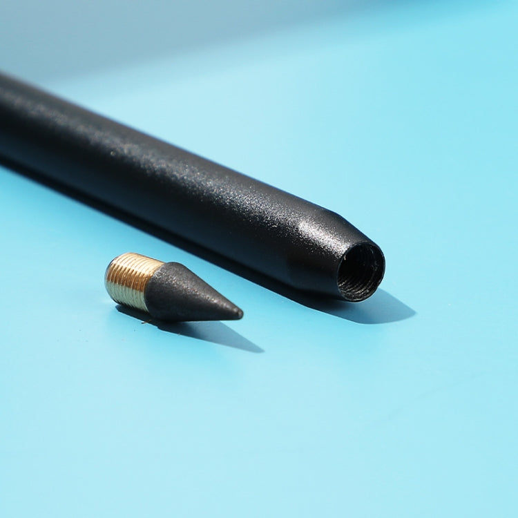 Office Pencil Unlimited Writing Eternal Metal Pen Inkless Pen Student Writing Pencil HB(Blue)