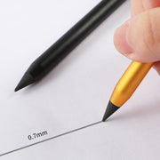 Office Pencil Unlimited Writing Eternal Metal Pen Inkless Pen Student Writing Pencil HB(Black)