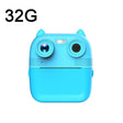 1080P Instant Print Camera 2.8-inch IPS Screen Front and Rear Dual Lens Kids Camera, Spec: Blue+32G Card - Children Cameras by PMC TechLife | Online Shopping South Africa | PMC TechLife | Buy Now Pay Later Mobicred