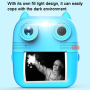 1080P Instant Print Camera 2.8-inch IPS Screen Front and Rear Dual Lens Kids Camera, Spec: Pink