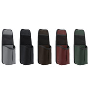 Car Seat Leather Multifunctional Tissue Water Cup Storage Hanging Bag(Black)