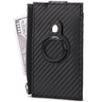 For Airtag Tracker Case Carbon Fiber Credit Card Holder Wallet(Black) - Wallet Series by PMC TechLife | Online Shopping South Africa | PMC TechLife | Buy Now Pay Later Mobicred