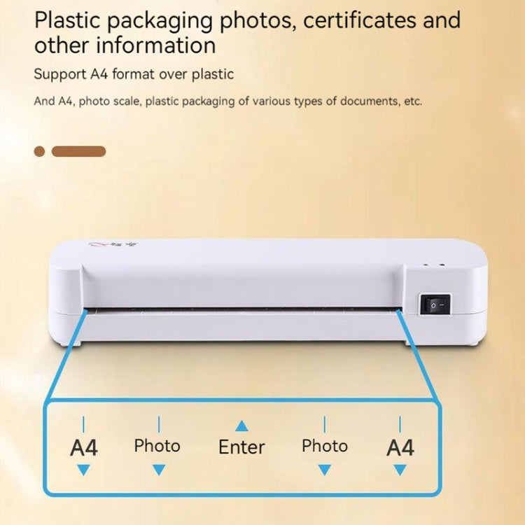 A4 Hot Cold Laminator Machine Photo Documents Hot Lamination 220V EU Plug