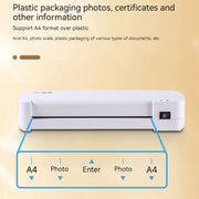 A4 Hot Cold Laminator Machine Photo Documents Hot Lamination 220V EU Plug