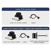 Yahboom Single Column CCD Camera Module Linear Array Sensor, Model: TSL1401+Bracket
