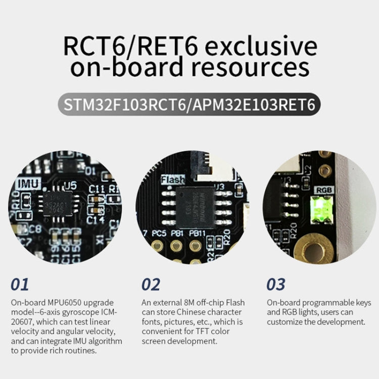 Yahboom MCU RCT6 Development Board STM32 Experimental Board ARM System Core Board, Specification: STM32F103RCT6