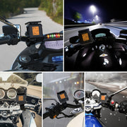 M8 Solar Motorcycle Tire Pressure Monitor Color Screen High Precision Sensor