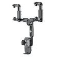 Car Rearview Mirror Navigation Retractable Multifunctional Mobile Phone Holder(Black) - free shipping - PMC TechLife - Order now!