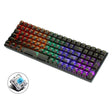 100 Keys Customized Gaming Wired Mechanical Keyboard Transparent Keycap Green Shaft (Black) - Wired Keyboard by PMC TechLife | Online Shopping South Africa | PMC TechLife | Buy Now Pay Later Mobicred