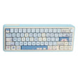Bluetooth Wireless 3-mode RGB Backlit Gaming Mechanical Keyboard Aluminum Alloy Kit + Keycap(Light Blue) - Other by PMC TechLife | Online Shopping South Africa | PMC TechLife | Buy Now Pay Later Mobicred