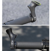 WEST BIKING Bike Cow Horns Fluorescent Deputy Handle Riding Equipment(Black)
