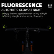 WEST BIKING Bike Cow Horns Fluorescent Deputy Handle Riding Equipment(Black)