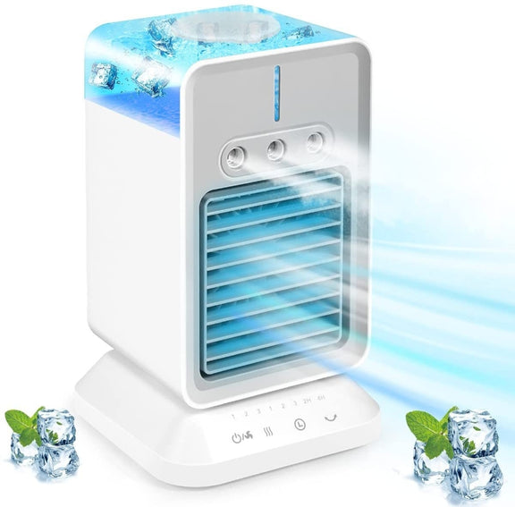2000 mAh USB Mini Desktop Spray Humidification Cooling Fan Home Air Conditioner Fan Cooler