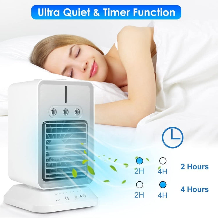 2000 mAh USB Mini Desktop Spray Humidification Cooling Fan Home Air Conditioner Fan Cooler