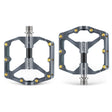 WEST BIKING 3 Bearings Ultralight Carbon Fiber Bushing Mountain Bike Pedal(Titanium) - Pedals by WEST BIKING | Online Shopping South Africa | PMc TechLife | Buy Now Pay Later Mobicred