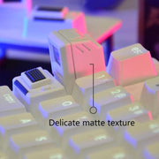 Mechanical Keyboard MAC Retro Light Transmission Keycap(Black)