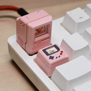 Mechanical Keyboard MAC Retro Light Transmission Keycap(Black)