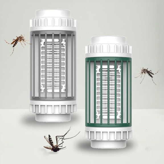 LED-UV Purple Light Wave Electric Shock Mosquito Killer Lamp Mini Plug-In Mosquito Repellent, CN Plug(Green)
