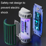 LED-UV Purple Light Wave Electric Shock Mosquito Killer Lamp Mini Plug-In Mosquito Repellent, CN Plug(Green)