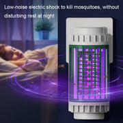 LED-UV Purple Light Wave Electric Shock Mosquito Killer Lamp Mini Plug-In Mosquito Repellent, CN Plug(Green)