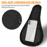 WEST BIKING Bike Cushion Cover Thick Silicone Quick Release Seat Cushion(Black)