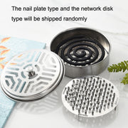 Stainless Steel Mosquito Incense Tray Holder Household Fireproof Mosquito Incense Box With Cover(As Show)