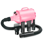 2100W Dog Dryer Stepless Speed Pet Hair Blaster Pet Water Blower 220V EU Plug(Pink)