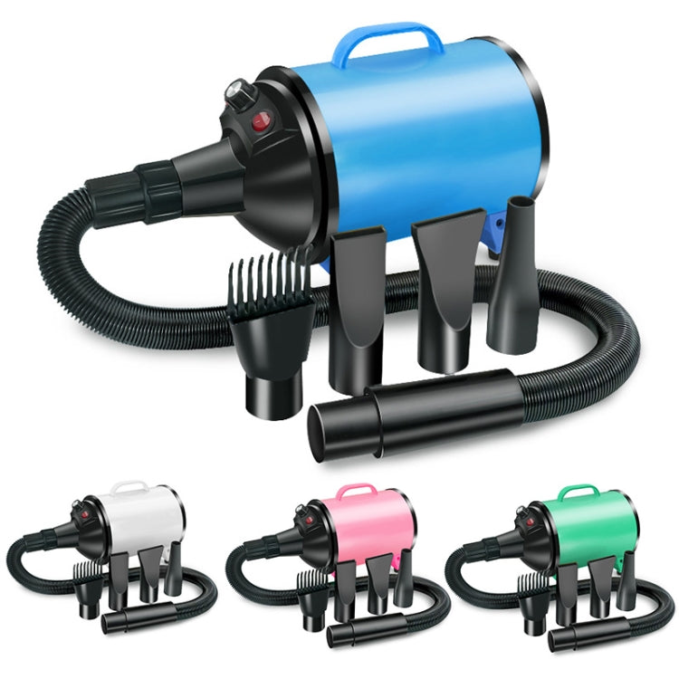 2100W Dog Dryer Stepless Speed Pet Hair Blaster Pet Water Blower 220V AU Plug(Green)