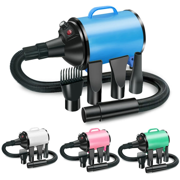 2100W Dog Dryer Stepless Speed Pet Hair Blaster Pet Water Blower 220V AU Plug(Green)