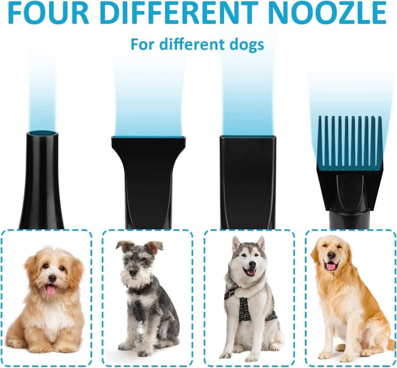 2100W Dog Dryer Stepless Speed Pet Hair Blaster Pet Water Blower 220V AU Plug(Green)