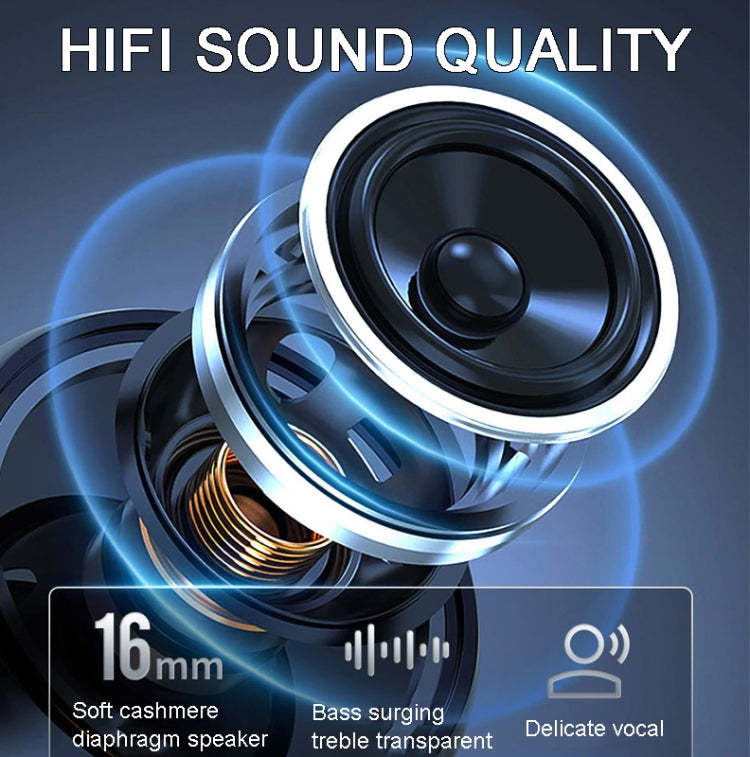 K23  TWS Hanging Ear Earphones Air Conduction Bluetooth Headset(Pink)
