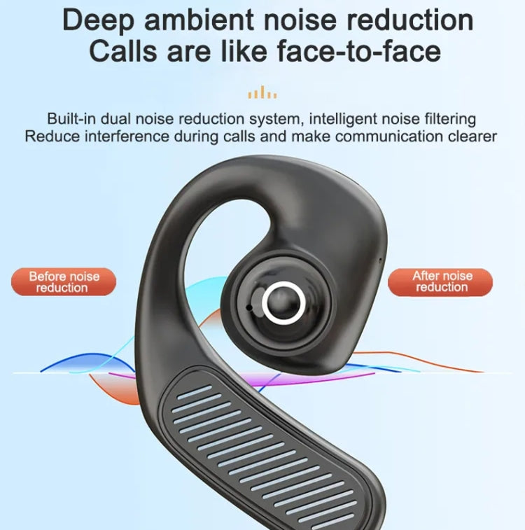 K23  TWS Hanging Ear Earphones Air Conduction Bluetooth Headset(Sky Blue)