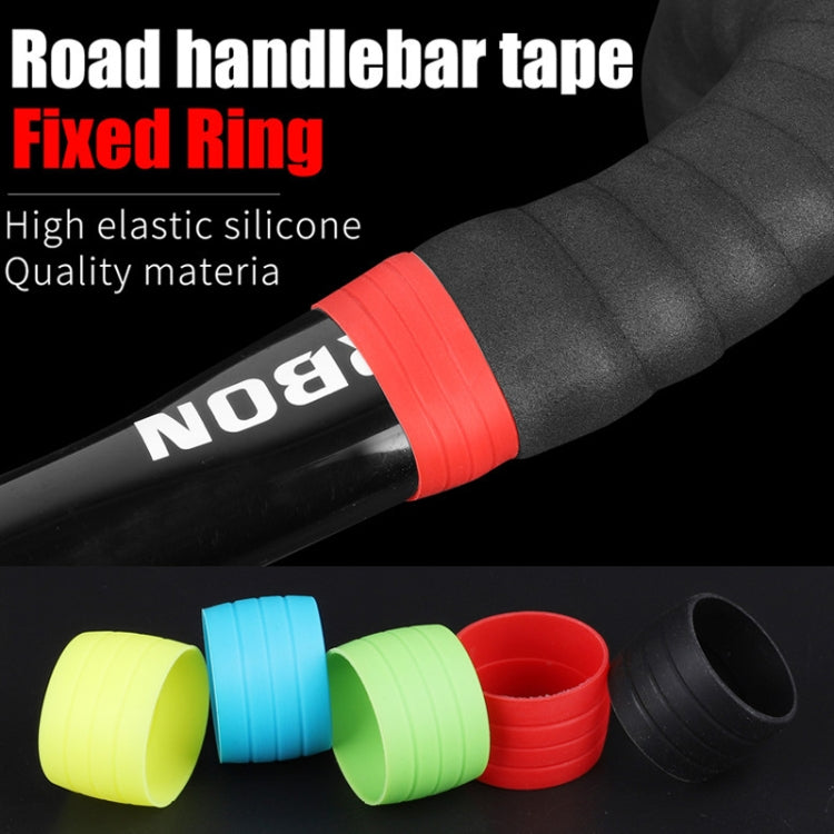 WEST BIKING 2pairs Road Bike Handlebar With Retaining Ring Brake Cable Protector(Green)