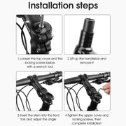 WEST BIKING Mountain Bike Adjustable Handlebar Angle Riser Handlebar Lift Accessories 25.4x100mm