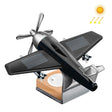 Solar Car Airplane Ornament Solid Aroma Diffuser Car Rotating Decoration Items(Black) - Air Purifier by PMC TechLife | Online Shopping South Africa | PMC TechLife | Buy Now Pay Later Mobicred